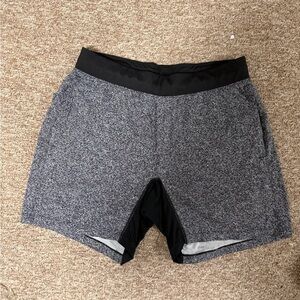 Men's Black/White Lululemon Shorts